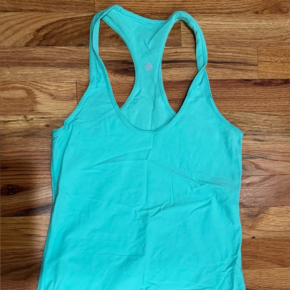 Like New Lululemon Women's Turquoise Cool Racerback Tank Top size 8